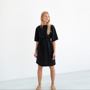 LoveAndConfuse Isabel Linen Dress in Sage Green